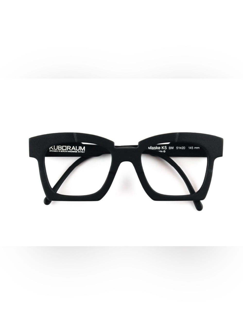 KUBORAUM Maske K5 Black Matte Smooth unisex Eyewear Frames
